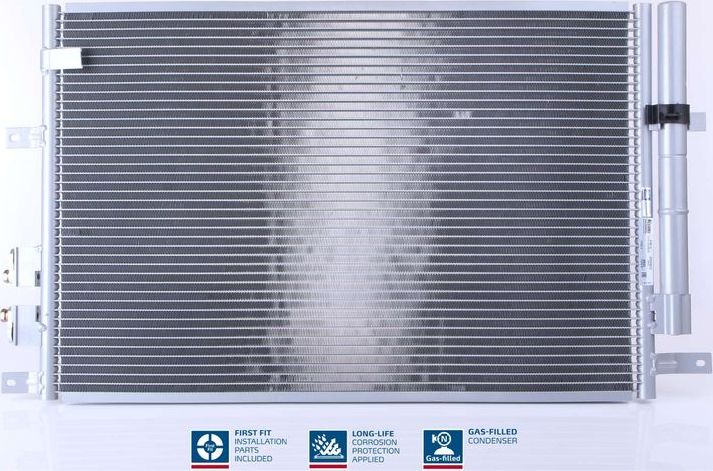 Радиатор кондиционера (конденсатор) Nissens (алюминий). Артикул 94871