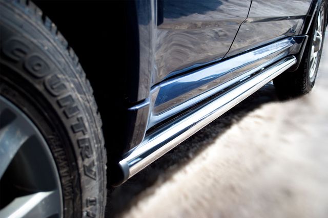 Защита порогов RusStal труба d63 (вариант 2) для Great Wall Hover H5 2011-2016. Артикул GH5T-0003522