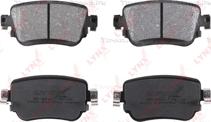 Тормозные колодки LYNXauto для Audi Q3 I (8U) 2011-2018. Артикул BD-8044