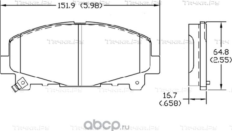КОЛОДКИ ТОРМОЗНЫЕ ДИСКОВЫЕ ПЕРЕДНИЕ AKNUK HONDA ACCORD VIII (CU), 06/0 Aknuk. Артикул BP1103