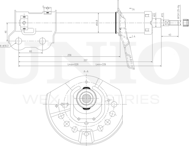 Амортизатор подвески (Unio). Артикул SAB-10338