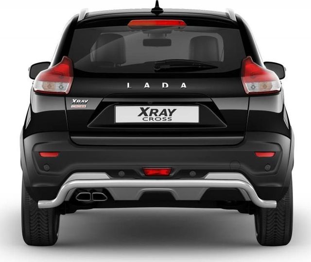 Защита PT Group заднего бампера Волна d51 для Lada Xray Cross 2018-2026. Артикул LXC220101