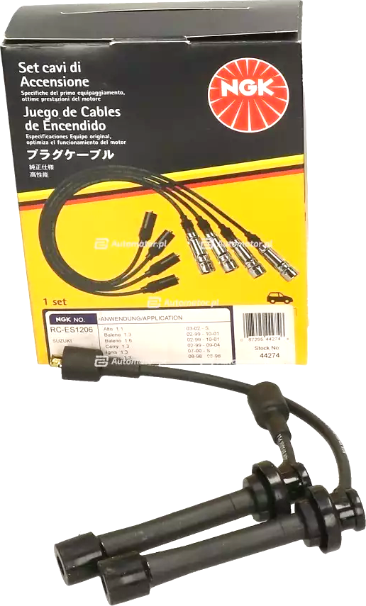 Высоковольтные провода (провода зажигания) (комплект) NGK. Артикул 44274