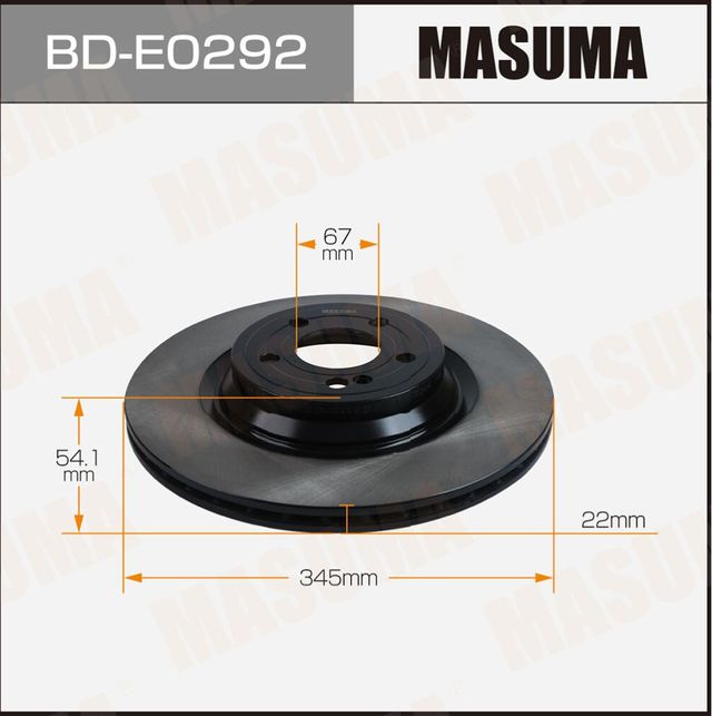 Диск тормозной MASUMA, rear MERCEDES-BENZ GLE (W167) Masuma. Артикул BDE0292