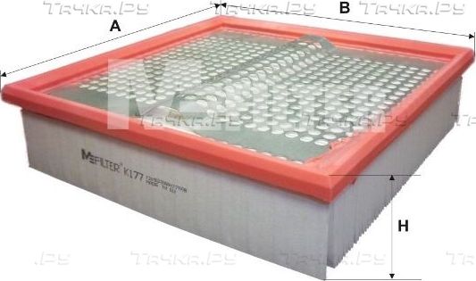 Воздушный фильтр MFilter для Mercedes-Benz E-Класс I (W124) 1993-1996. Артикул K 177