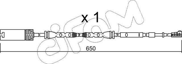 Датчик износа тормозных колодок  Metelli. Артикул SU.304