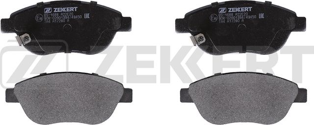 Тормозные колодки Zekkert передние для Fiat 500L I 2012-2026. Артикул BS-1688