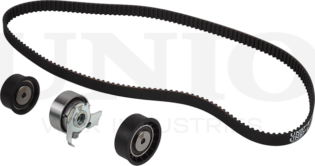 Ремень ГРМ зубчатый с роликами, комплект (Unio). Артикул BLT-10013K