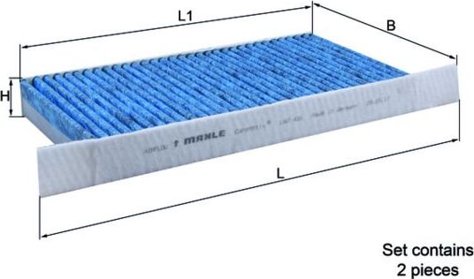 Салонный фильтр Mahle-Knecht CareMetix®. Артикул LAO 426/S