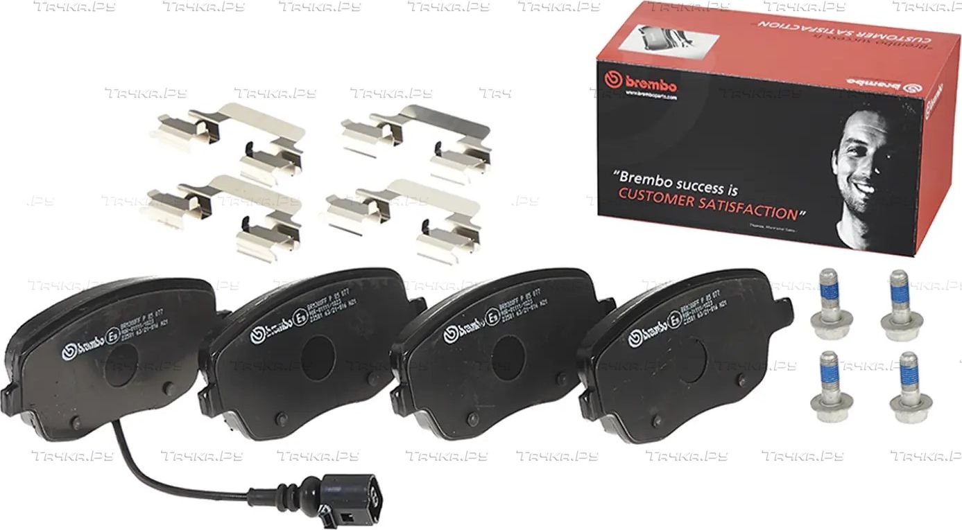 Тормозные колодки Brembo PRIME LINE передние для SEAT Ibiza III 2002-2009. Артикул P 85 077