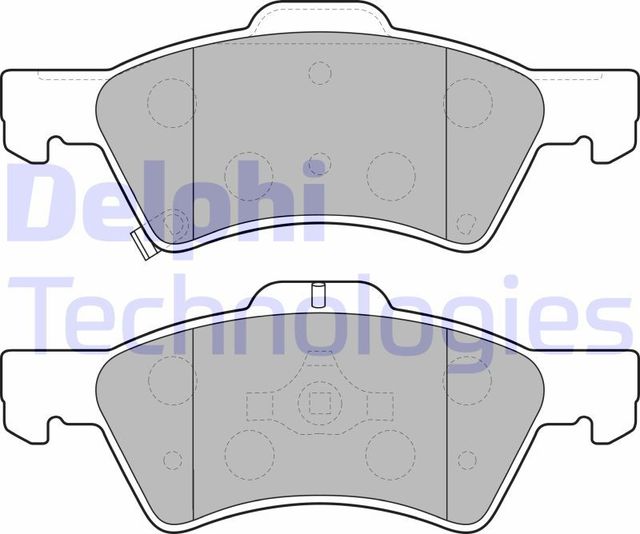 Тормозные колодки Delphi (Low-Metallic) передние для Dodge Caravan III 2001-2001. Артикул LP1693