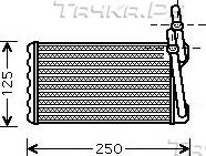 Радиатор отопителя (печки) AVA для Honda Civic IV 1988-1995. Артикул HD6203