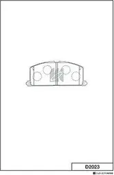 Колодки торм.пер. [Заменён на D2023H] (MK Kashiyama) MK Kashiyama. Артикул D2023