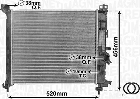 Радиатор охлаждения двигателя Magneti Marelli. Артикул 350213168800