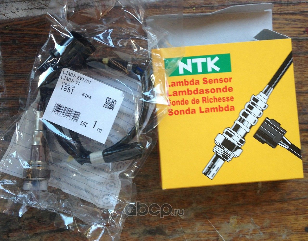 LZA07-V1_лямбда-зонд! L=750mm/ Seat Leon/Altea, VW Golf, Skoda Octavia 1.6 03 (NGK) NGK. Артикул LZA07V1