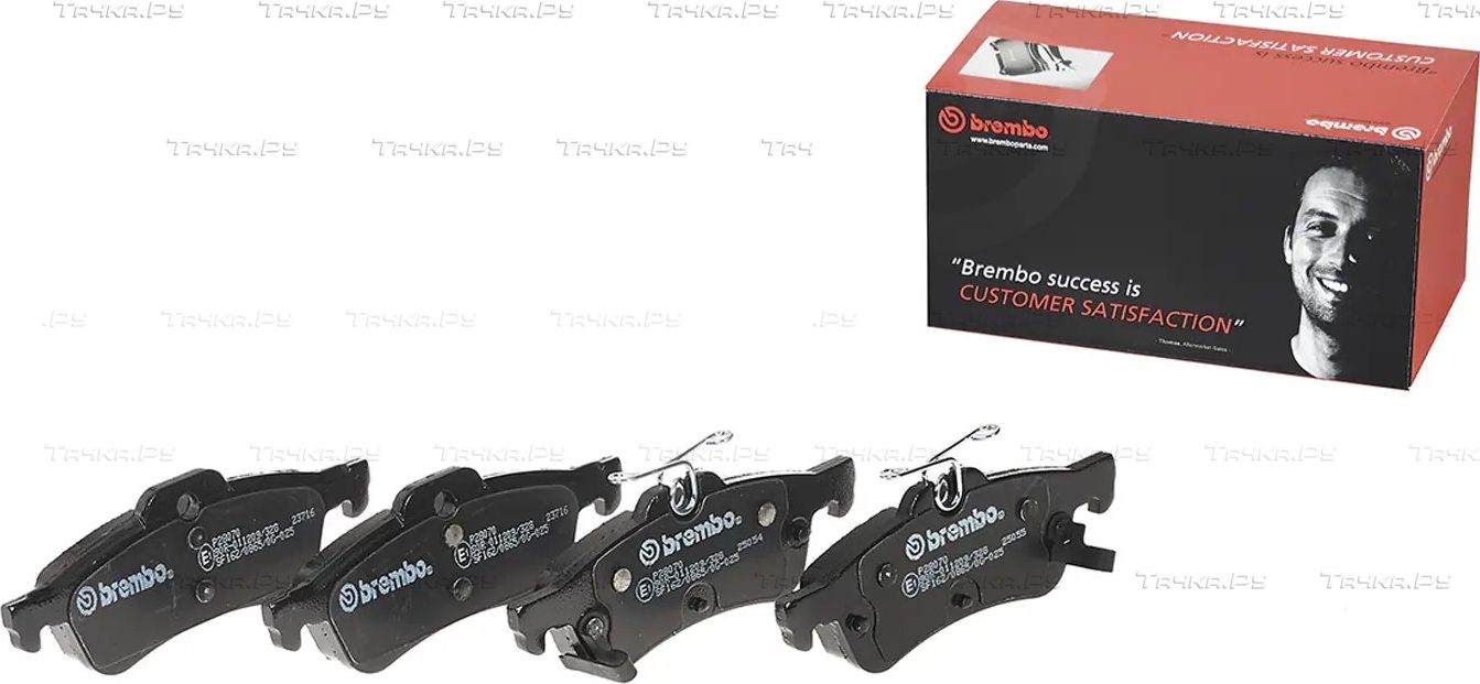 Тормозные колодки Brembo задние для Honda Civic IX 2012-2016. Артикул P 28 070