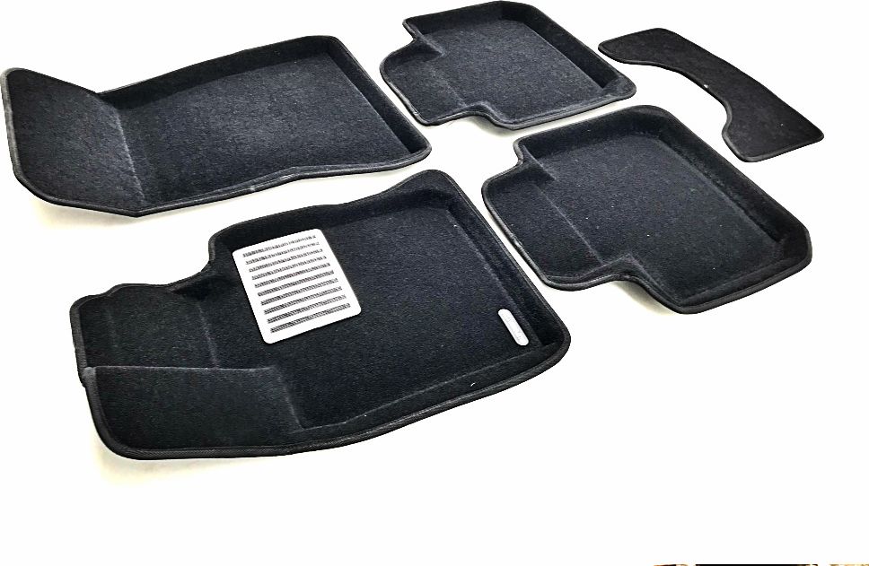 Коврики текстильные Euromat 3D Lux для салона BMW 6 GT (G32) 2018-2026 ЧЕРНЫЕ. Артикул EM3D-001207