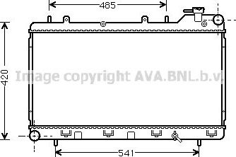 Радиатор охлаждения двигателя AVA для Subaru Impreza I 1992-1998. Артикул SU2015
