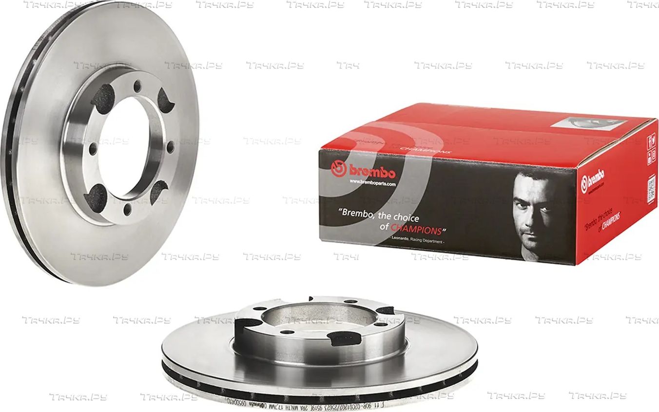 Тормозной диск Brembo PRIME LINE передний для Hyundai Accent I 1994-2000. Артикул 09.5004.10