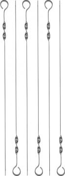 Набор плоских шампуров Helios Лайт, 6 шт, в блистере, 60х1 см. Артикул HS-NH UI600C-6