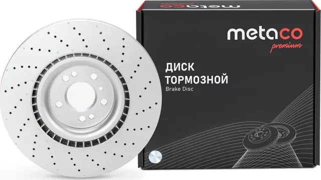 Диск тормозной передний вентилируемый MERCEDES BENZ ПЕРФОРАЦИЯ (Metaco). Артикул 3050-569