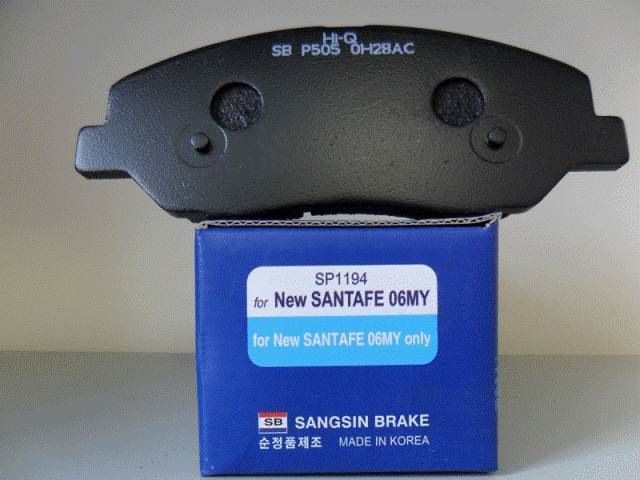 Тормозные колодки Sangsin Hi-Q. Артикул SP1174