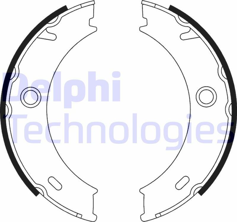 Тормозные колодки (стояночная тормозная система) Delphi. Артикул LS1917