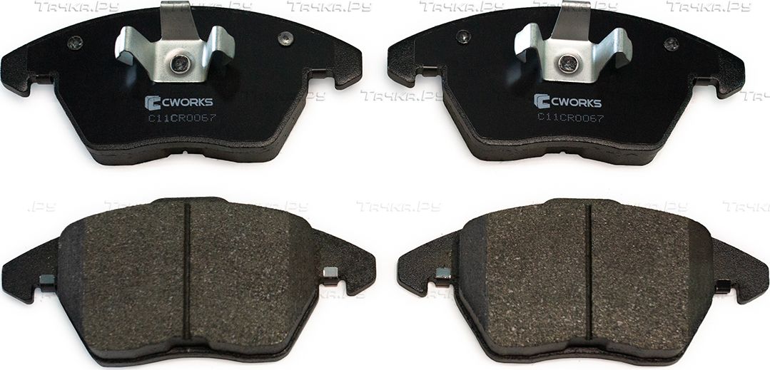 Тормозные колодки Cworks передние для SEAT Mii 2011-2019. Артикул C11CR0067
