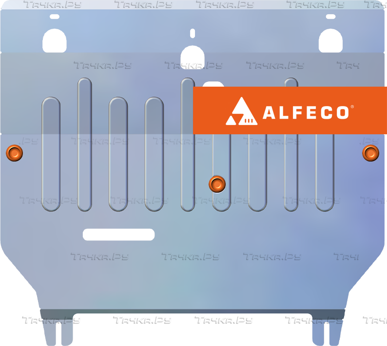 Защита алюминиевая Alfeco для картера и КПП Changan UNI-V 2022-2026. Артикул ALF.57.10al