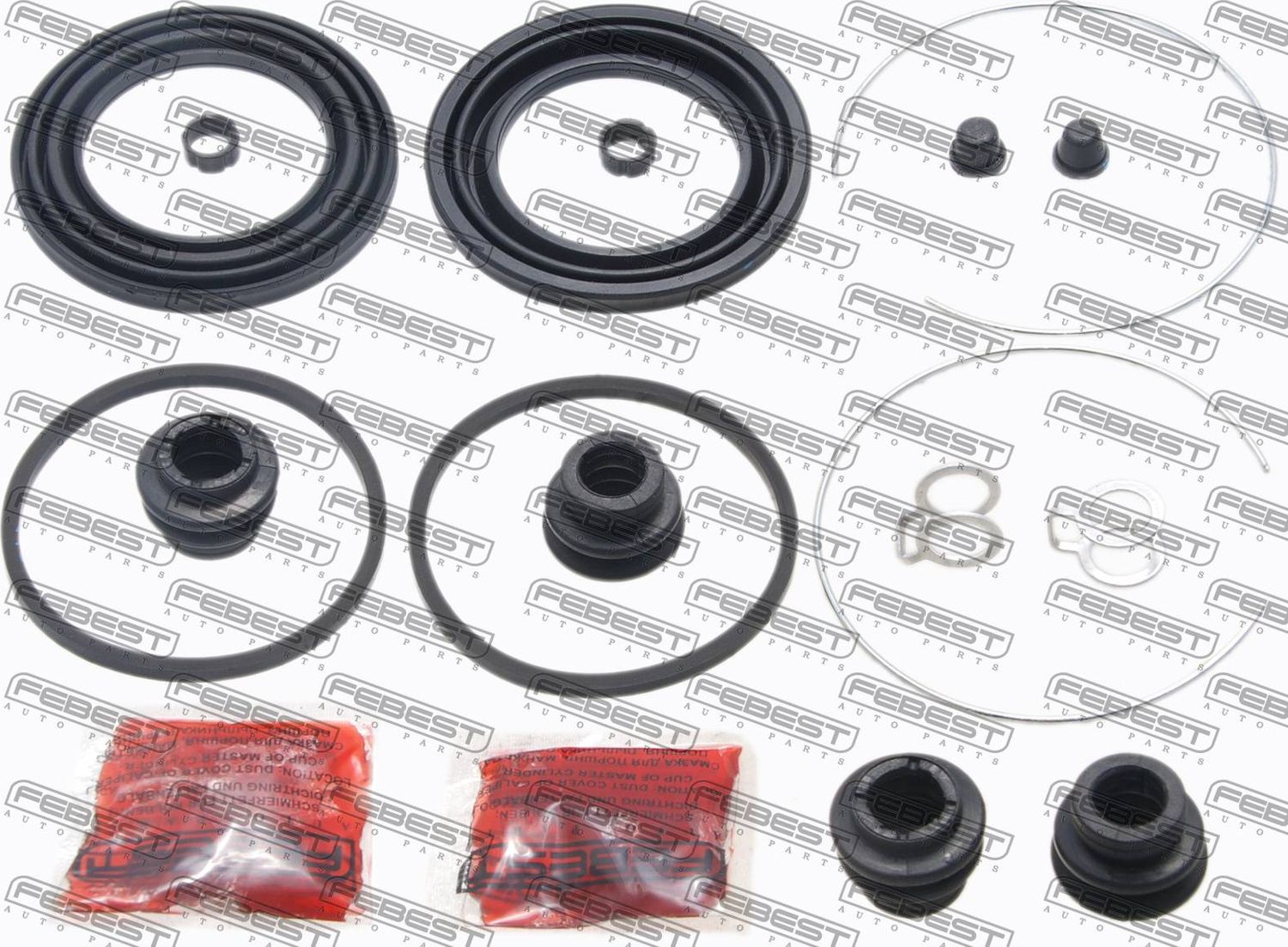 Ремкомплект тормозного суппорта Febest. Артикул 0175-ZZE150F