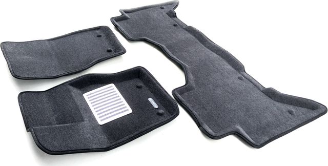 Коврики текстильные Euromat 3D Lux для салона Land Rover Range Rover Vogue L405 2014-2021 Темно-серые. Артикул EM3D-003106G