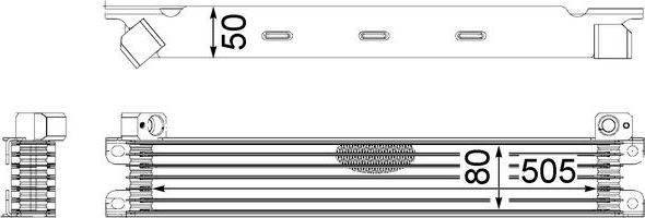 Радиатор масляный (маслоохладитель) для двигателя Mahle Behr. Артикул CLC 175 000S