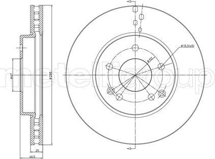 Тормозной диск Trusting. Артикул DF827