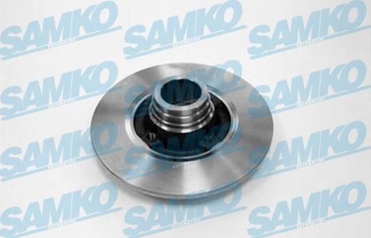 Тормозной диск Samko задний для Renault Clio I 1990-1998. Артикул R1391P