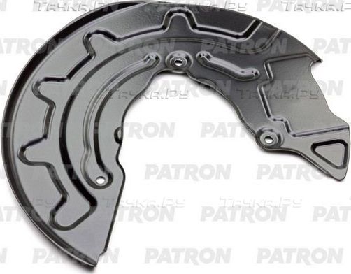 Кожух (щиток) тормозного диска Patron передний левый для Volkswagen Golf VII 2012-2026. Артикул PBS188