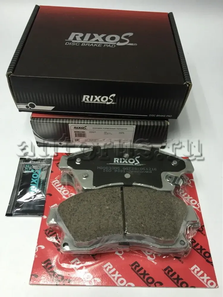 Колодки тормозные передние (Rixos). Артикул MD8633MS