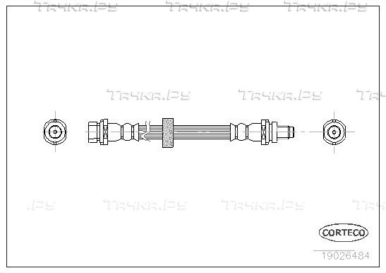 Тормозной шланг Corteco задний для Ford Mondeo II 1996-2000. Артикул 19026484