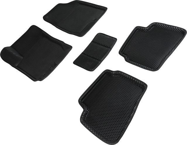 Коврики Seintex 3D EVA Ромб для салона Kia Ceed I 2007-2011 ЧЕРНЫЕ. Артикул 95301
