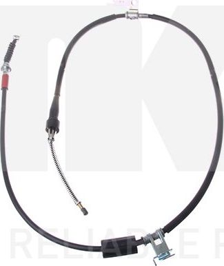 Трос ручника (тросик ручного тормоза) NK левый для Mazda Premacy I (CP) 1999-2005. Артикул 903267