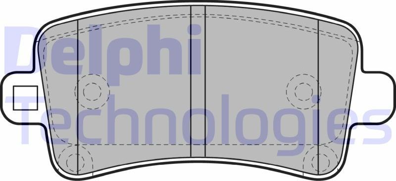 Тормозные колодки Delphi (Low-Metallic). Артикул LP2084