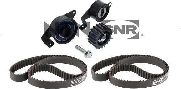 Ремень ГРМ с роликами (комплект) NTN / SNR для Mazda 121 III 1996-1997. Артикул KD452.10