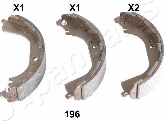 Тормозные колодки Japanparts. Артикул GF-196AF