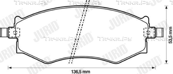 Тормозные колодки Jurid. Артикул 572339J
