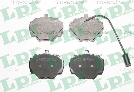 Тормозные колодки LPR задние для Land Rover Defender I 1991-2016. Артикул 05P431
