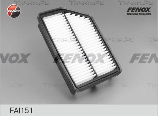 Воздушный фильтр Fenox для Hyundai ix35 I 2010-2015. Артикул FAI151