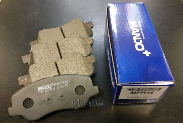 КОМПЛЕКТ КОЛОДОК ТОРМОЗНЫХ ДИСКОВЫХ KIA MPH64 (Mando). Артикул mph64