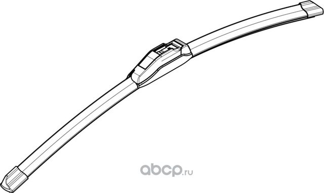 Щетка стеклоочистителя бескаркасная PLUS 550мм (22) 1 адптр (Hook 9x3, 9x4 Крючо (Airline). Артикул AWBBN550