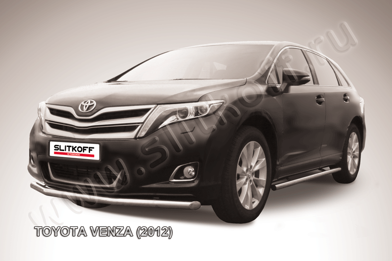 Защита Slitkoff переднего бампера d57 для Toyota Venza 2012-2026. Артикул TVEN004