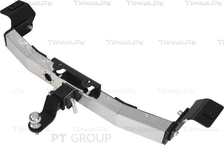Фаркоп PT Group c накладкой из нержавейки для Toyota Land Cruiser Prado 120 2003-2009. Американский квадрат. Артикул TPR-09-991124.00 (TPR991101)
