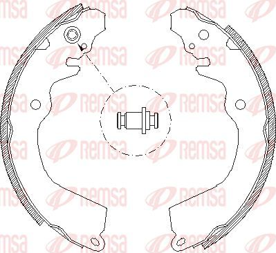 Тормозные колодки Remsa. Артикул 4646.00